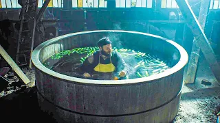 unlucky worker falls inside a factory tank and is found alive 100 years later