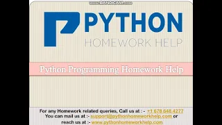 Python Programming Homework Help