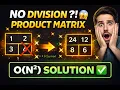 NO DIVISION Product Matrix Trick LeetCode 2906 O N