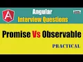 Angular Interview Questions - Promise Vs Observable