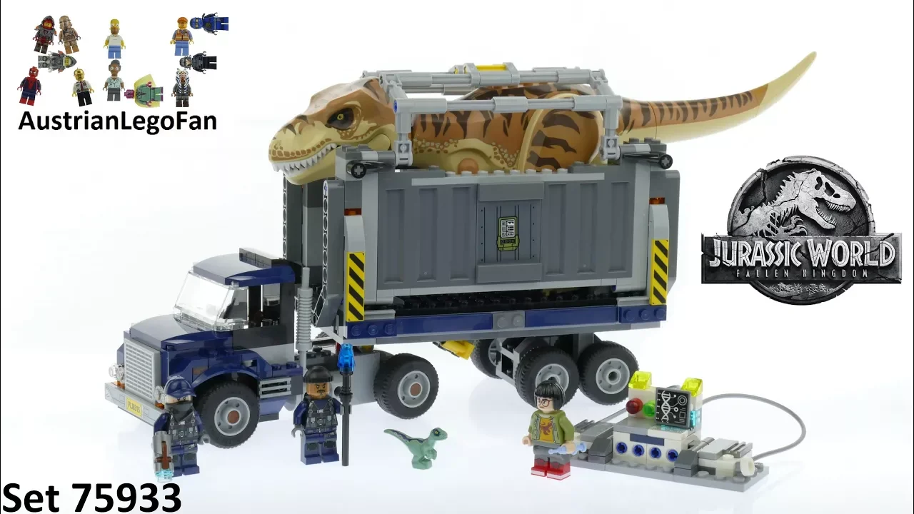 Lego Jurassic World 75933 T. Rex Transport Lego Speed Build