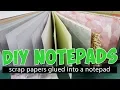 Make scrap paper notepads padding compound or glue