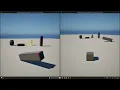 Unreal Engine 5 Multiplayer Physics Based Movement Client Authoritative Movement 300ms Lag Test