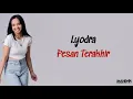 Download Lagu Lyodra - Pesan Terakhir | Lirik Lagu Indonesia