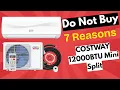 COSTWAY 12000BTU Mini Split Review - 7 Serious Problems You Need to Know