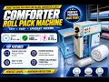 Comforter Roll Packing Machine 3 480 mm Opening 0 75 kW Comforter Packaging Machine