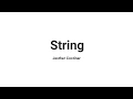 Java Tagalog Tutorial String