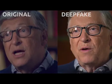 Download MP3 Deepfake example. Original/Deepfake close shot Bill Gates.