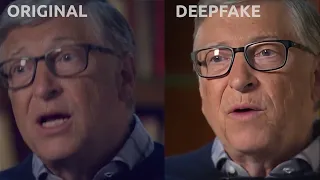 Deepfake example close shot Bill Gates