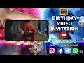 Sonic the hedgehog birt ay invitation With Free Sonic invitation Card