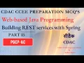 CDAC PGCP-AC CCEE Preparation MCQ s WJP Building REST services with Spring Part 15