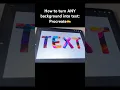 How To Use Clipping Mask Turn Any Image Into Text In Procreate Quick Tip