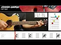 Lyin' Eyes - Eagles | EASY GUITAR LESSON | Scrolling Chords & Lyrics