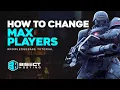 How to Change the Max Players on The Front Servers
