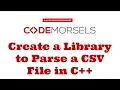 Parsing CSV Files in C for Once and Reuse the Same Code