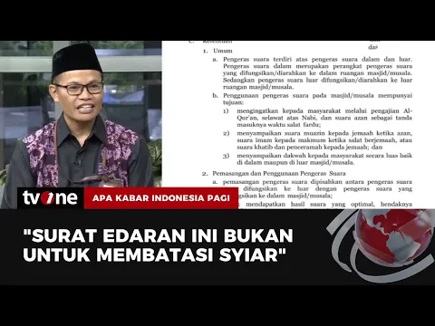 Ramai Surat Edaran Tentang Penggunaan Pengeras Suara Tempat Ibadah, Ini Penjelasan Kemenag