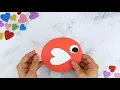 Free Printable Cut and Paste Heart Fish Craft with Fish Template