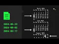 Terminal Calendar from File shell script