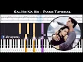 Download Lagu ♫ KAL HO NA HO (Heartbeat) || 🎹 Piano Tutorial + Sheet Music (with English Notes) + MIDI