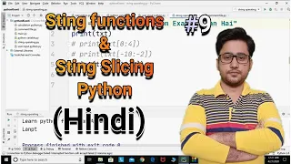 String Slicing and Functions in Python Python tutorial for absolute beginners in Hindi