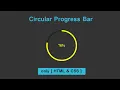 Circular Progress Bar Using HTML and CSS Using conic-gradient To Create a Circular Progress Bar