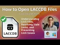 How to Open LACCDB Files Microsoft Access