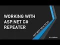 How to use Repeater Control in ASP NET Net Best Practices