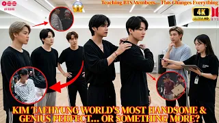 bts practice leak goes viral kim taehyung teaching members shocks army 