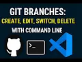 Git Branches Tutorial Create Edit Delete Switch Branches Using Commands
