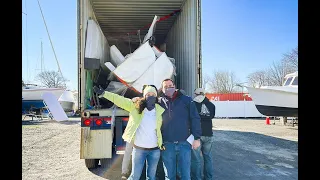 CATAMARAN BUILD – It’s Finally Here!!!  (MJ Sailing – Ep 178)