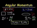Angular Momentum - Basic Introduction Torque Inertia Conservation of Angular Momentum