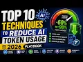 How to Reduce AI Token Usage in 2026 Top 10 Cost Saving Techniques