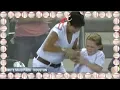 Evil woman steals ball from little girl