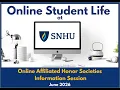 Online Affiliated Honor Society Information Session - June 2026