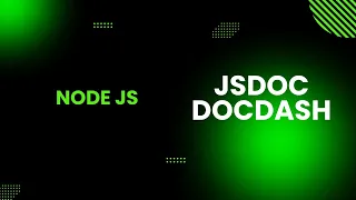 Automatic Node js Documentation with JSDoc Docdash