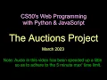 CS50 Commerce Auction Project for Web Programming with Python JavaScript