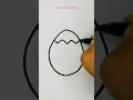 Egg drawing easy for kids