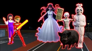 Polisi Yuta Mio Menangkap HANTU POCONG KUNTILANAK TUYUL Sakura School Simulator