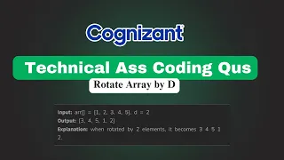 Rotate Array by D Left Rotate Array Algorithm Explained