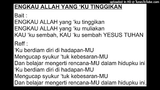 engkau allah yang ku tinggikan 1 nurafni octavia album sang pencipta