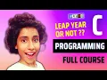 Simple C Program to Check Leap Year C Language Tutorial Coding Interview Campus Placement