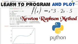 Newton Raphson Method by PYTHON coding Python Programming for Numerical Methods