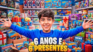 6 PRESENTES PARA OS 6 ANOS DO BERNARDO… MAS ELE NÃO ESPERAVA ISSO! 😱