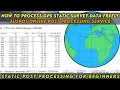 How to process Static GPS Survey Data Freely Online AUSPOS Post Processing Service for Beginners