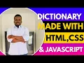 Full Dictionary made with HTML CSS JavaScript 2023 Arrey JOhnson