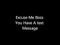 Download Lagu Ringtone Excuse me Boss you have a text message