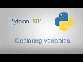 Python 101 - Primitive types declaring variables