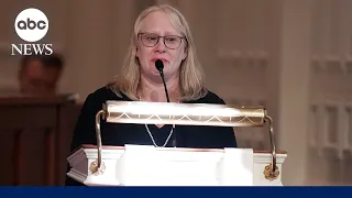Amy Carter reads 75-year-old letter from her dad Jimmy Carter at tribute for Rosalynn Carter