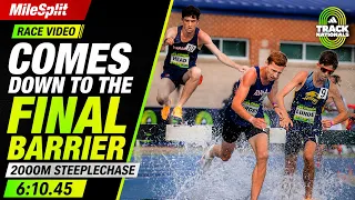 adidas Track Nationals Boys 2K Steeplechase Comes Down To Final Barrier