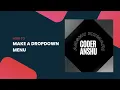 How to create dropdown Menu with HTML CSS Dropdown menu HTML CSS Coder Anshu
